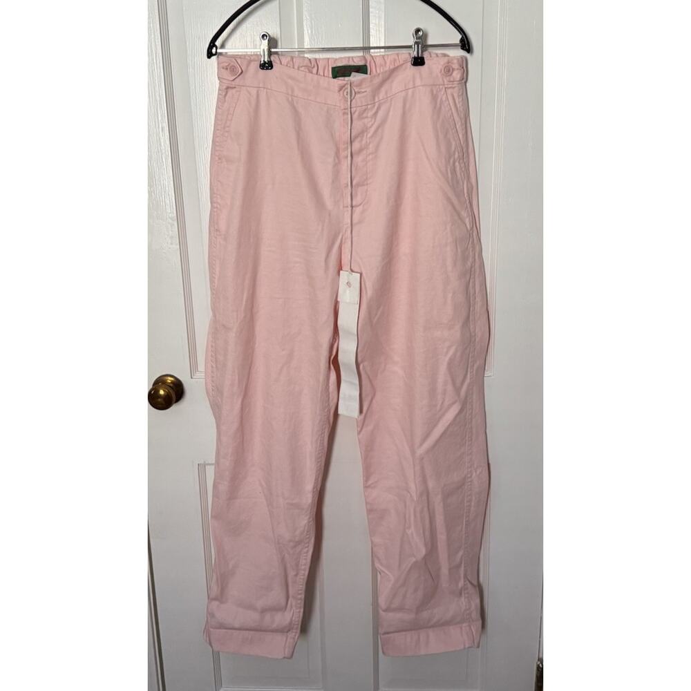 SOLD NWT Casey Casey Jude Pants In Pink Cotton Linen - L